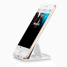 Universal Mobile Phone Stand Holder for Desk T09 for Sony Xperia C S39h White