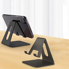 Universal Mobile Phone Stand Smartphone Holder for Desk N02 for Huawei Wiko Wim Lite 4G Black