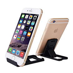 Universal Mobile Phone Stand Smartphone Holder for Desk T02 for Huawei Wim Lite 4G Black