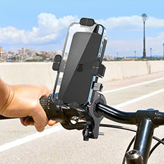 Universal Motorcycle Phone Mount Bicycle Clip Holder Bike U Smartphone Surpport H01 for Huawei Maimang 6 Black