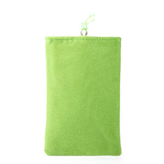 Universal Sleeve Velvet Bag Case Pocket for Accessoires Telephone Cables Green