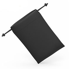 Universal Sleeve Velvet Bag Slip Pouch S04 for Huawei Y6 2018 Black