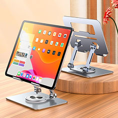 Universal Tablet Stand Mount Holder N04 for Samsung Galaxy Tab S7 Plus 5G 12.4 SM-T976 Silver