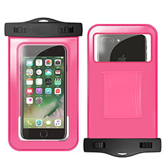 Universal Waterproof Case Dry Bag Underwater Shell W02 for Vivo iQOO U3 5G Hot Pink