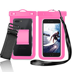 Universal Waterproof Case Dry Bag Underwater Shell W05 for Samsung Galaxy Star 2 Plus Pink