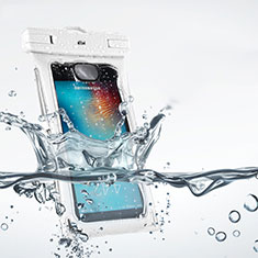 Universal Waterproof Case Dry Bag Underwater Shell for Samsung Galaxy Trend 2 Lite SM-G318h White