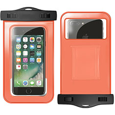 Universal Waterproof Cover Dry Bag Underwater Pouch W02 for Samsung Wave Y S5380 Orange