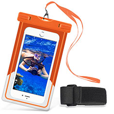 Universal Waterproof Cover Dry Bag Underwater Pouch W03 for Wiko Rainbow Jam 4G Orange