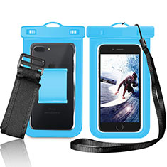 Universal Waterproof Cover Dry Bag Underwater Pouch W05 for Samsung S5750 Wave 575 Blue
