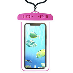 Universal Waterproof Cover Dry Bag Underwater Pouch W08 for HTC Desire 21 Pro 5G Hot Pink
