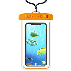 Universal Waterproof Cover Dry Bag Underwater Pouch W08 for Samsung Galaxy S10 5G SM-G977B Orange