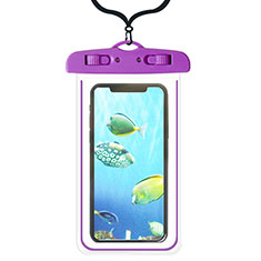Universal Waterproof Cover Dry Bag Underwater Pouch W08 for Samsung Galaxy S Duos S7562 Purple