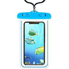 Universal Waterproof Cover Dry Bag Underwater Pouch W08 for Nokia 5.4 Sky Blue