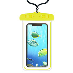 Universal Waterproof Cover Dry Bag Underwater Pouch W08 for Handy Zubehoer Selfie Sticks Stangen Yellow