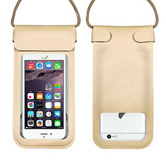 Universal Waterproof Cover Dry Bag Underwater Pouch W10 for Samsung Galaxy A20 SC-02M SCV46 Gold