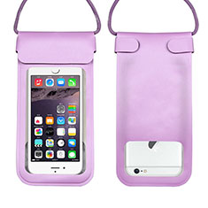 Universal Waterproof Cover Dry Bag Underwater Pouch W10 for Samsung Galaxy Star 2 Plus Purple