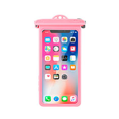 Universal Waterproof Cover Dry Bag Underwater Pouch W14 for Oppo A53 5G Pink