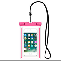 Universal Waterproof Cover Dry Bag Underwater Pouch W16 for Handy Zubehoer Selfie Sticks Stangen Pink