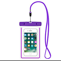 Universal Waterproof Cover Dry Bag Underwater Pouch W16 for Samsung Galaxy S4 IV Advance i9500 Purple