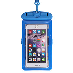 Universal Waterproof Cover Dry Bag Underwater Pouch W18 for HTC Desire 21 Pro 5G Blue