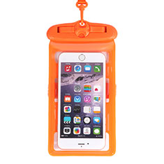 Universal Waterproof Cover Dry Bag Underwater Pouch W18 for Xiaomi Redmi Note 12 Pro+ Plus 5G Orange