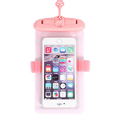 Universal Waterproof Cover Dry Bag Underwater Pouch W18 for Samsung Galaxy S Duos S7562 Pink