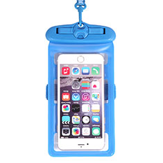 Universal Waterproof Cover Dry Bag Underwater Pouch W18 for Nokia 5.4 Sky Blue