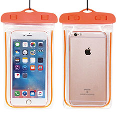 Universal Waterproof Hull Dry Bag Underwater Case W01 for Blackberry DTEK60 Orange