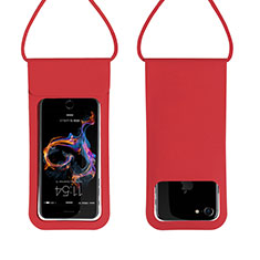 Universal Waterproof Hull Dry Bag Underwater Case W06 for Nokia 5.4 Red