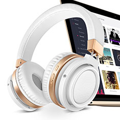 Wireless Bluetooth Foldable Sports Stereo Headphone Headset H71 for Apple iPad 4 White