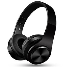 Wireless Bluetooth Foldable Sports Stereo Headphone Headset H76 for Blackberry Classic Q20 Black