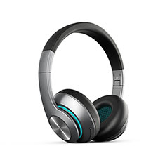 Wireless Bluetooth Foldable Sports Stereo Headset Headphone H70 for Samsung S5750 Wave 575 Gray