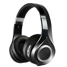 Wireless Bluetooth Foldable Sports Stereo Headset Headphone H75 for Vivo Y35 5G Black