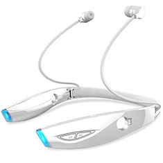 Wireless Bluetooth Sports Stereo Earphone Headphone H52 for Samsung Galaxy A8+ A8 2018 Duos A730f White