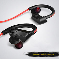Wireless Bluetooth Sports Stereo Earphone Headphone H53 for Wiko Power U10 Black