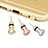 3.5mm Anti Dust Cap Earphone Jack Plug Cover Protector Plugy Stopper Universal D04 Silver