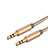 3.5mm Male to Male Stereo Aux Auxiliary Audio Extension Cable A01 Gold