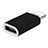 Android Micro USB to Lightning USB Cable Adapter H01 for Apple iPhone Xs Black