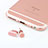 Anti Dust Cap Lightning Jack Plug Cover Protector Plugy Stopper Universal J04 for Apple iPad 10.2 (2020) Gold