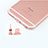 Anti Dust Cap Lightning Jack Plug Cover Protector Plugy Stopper Universal J04 for Apple iPad 10.2 (2020) Rose Gold