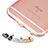 Anti Dust Cap Lightning Jack Plug Cover Protector Plugy Stopper Universal J04 for Apple iPad Air 2 Rose Gold