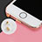 Anti Dust Cap Lightning Jack Plug Cover Protector Plugy Stopper Universal J05 for Apple iPhone Xs Max Rose Gold