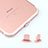 Anti Dust Cap Lightning Jack Plug Cover Protector Plugy Stopper Universal J06 for Apple iPad New Air (2019) 10.5 Rose Gold