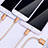 Charger Lightning USB Data Cable Charging Cord and Android Micro USB Type-C 3A H03 for Apple iPad Air 5 10.9 (2022)