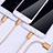 Charger Lightning USB Data Cable Charging Cord and Android Micro USB Type-C 3A H03 for Apple iPad Pro 12.9 (2021)