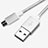 Charger Micro USB Data Cable Charging Cord Android Universal A02 Silver