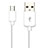 Charger Micro USB Data Cable Charging Cord Android Universal A02 White