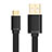 Charger Micro USB Data Cable Charging Cord Android Universal A09 Black