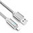 Charger Micro USB Data Cable Charging Cord Android Universal A10 Silver