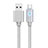 Charger Micro USB Data Cable Charging Cord Android Universal A10 Silver